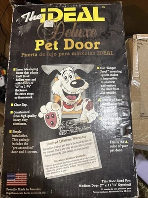 Магнитный гибкий клапан для двери собаки Ideal Pet Products средняя алюминиевая рама 7X11,25 - Изображение 1 из 3