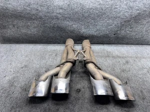 MERCEDES W219 CLS55 E55 E63 AMG EXHAUST QUAD TIPS LEFT & RIGHT PAIR OEM - Picture 1 of 11