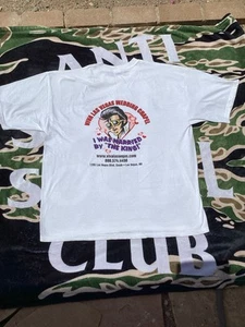 Vintage Y2K, Viva Las Vegas wedding chapel I was married by Elvis T-shirt - Picture 1 of 5