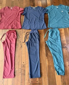 Women Scrubs Lot Sets Dickies Carhartt Medium Large Cargo Pockets - Picture 1 of 24