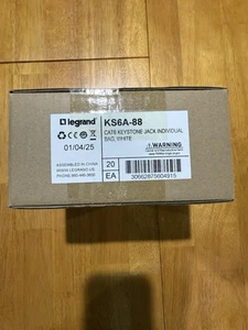 Legrand Cat6 Keystone Jack Individual Bag, White - Afbeelding 1 van 2