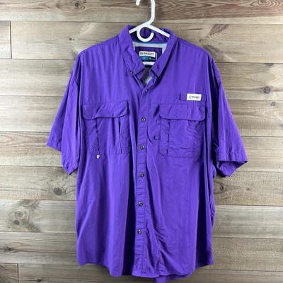 Magellan Outdoors Mens Shirt Short Sleeve Button Up Fish Gear Relaxed Fit XL - Image 1 of 4