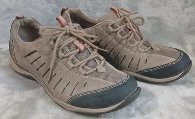 Clarks Privo Womens Athletic Shoes 9 Tan Taupe Leather Hiking Walking  - Image 1 of 4