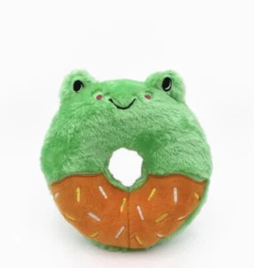 Zippy Paws Donutz Buddies - Frog No Stuffing - Soft With Squeaker Free Shipping  - Picture 1 of 2