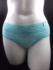 Cacique French Knickers Plus Size 22-24 Sexy Lace Bikini Panties Lingerie Aqua