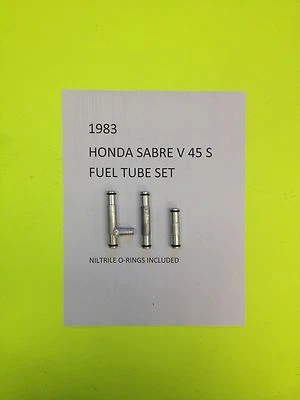 1983 HONDA SABRE V 45 S COMPLETE SET OF ALLUMINUM CARB FUEL TUBES — 第 1/2 张图片