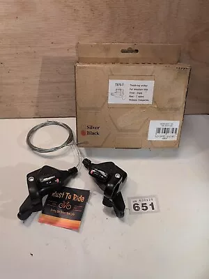 Vintage Retro Mountain Bicycle Micro Shift Gear Shifters 7-speed #651 - Image 1 of 4