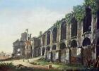 ROM - "Casa Aurea di Nerone" - L. Rossini - kolorierte Radierung 1823
