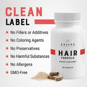 Hair Loss Repair Treatment Complex 60 Vegan HIGH STRENGTH Nails & Skin - Picture 1 of 18