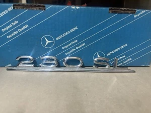 Mercedes Benz W113 230 SL Rear Trunk Lid Badge Emblem Ornament - Picture 1 of 2