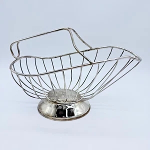 Silver Plate Wine Bottle Holder Grape Base Design Wire Style - Picture 1 of 12