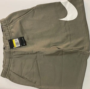 Nike Mens Sage Green Swoosh Logo Sweat Shorts BV2721-320 Size S - Picture 1 of 2