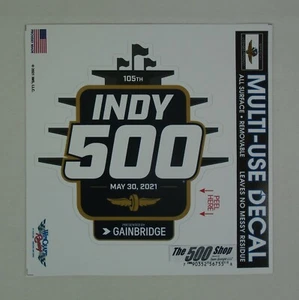 2021 Indianapolis 500 105TH Running Event Collector Die-Cut Decal 3.25" x 4.875" - Picture 1 of 7