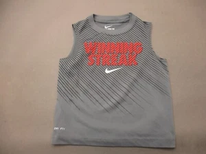 NIKE DRI-FIT Size XS (3-4) Boys Multicolor Crew Neck Athletic Tank Top 586 - Picture 1 of 7
