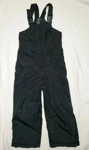 Faded Glory Snowsuit Snow Bib Ski Pants Black Boys/Girls XS4-5 bottom needs sewn - Picture 1 of 5
