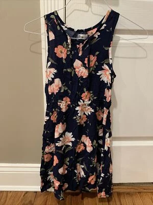 NUEVO Vestido de Moda para Niñas Epic Threads - Azul Marino, Floral - Talla Mediana Foto 1 de 4