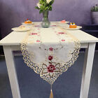 Vintage Embroidery Cutwork Lace Table Runner Doilies Dinner Kitchen Home Decor
