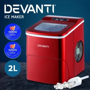 Devanti Ice Maker Machine Portable Commercial Ice Cube 2L Bar Countertop 12KG - Picture 1 of 11
