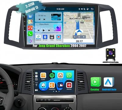 10.1" Android 13 Stereo Radio GPS Wifi Player For Jeep Grand Cherokee 2004-2007 - Image 1 of 4