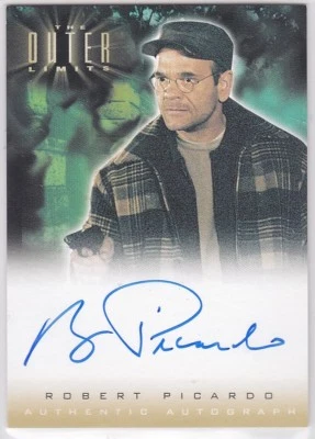 OUTER LIMITS SEX CYBORGS & SCIENCE FICTION A8 ROBERT PICARDO EMMET AUTOGRAPH - Image 1 of 2