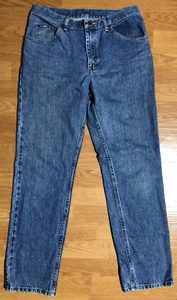 Vintage Lee Taper Jeans Men's 32.5 x 31.5 Blue Denim Pants - Picture 1 of 5