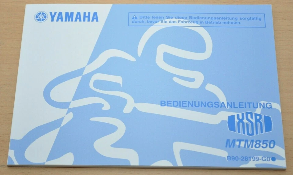 YAMAHA XSR MTM850 Wartung Pflege Bedienungsanleitung Betriebsanleitung 2015 - Image 1 of 1