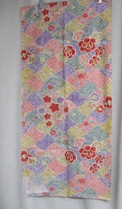 Blossom gold accent floral Japanese fabric 28" X 88" quilting sewing - Picture 1 of 4