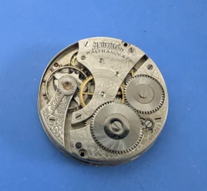 RELOJ BOLSILLO CAZA WALTHAM GRADO 610 TALLA 16 VINTAGE MOVIMIENTO EQUILIBRIO ROTO - Imagen 1 de 3