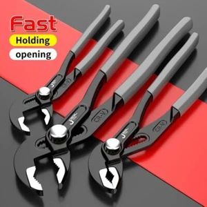 Water Pump Pliers (Multi-Grip, Push Button Adjustment; 185/245/310mm Soft-Grip)~ - Picture 1 of 14