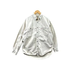 Vintage Levi Strauss Men's Utility Chore Dual Pocket Canvas Shirt Size Large - Picture 1 of 9
