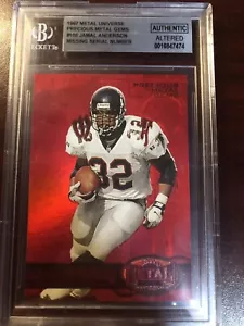 1997 METAL UNIVERSE PRECIOUS METAL GEMS PMG #108 JAMAL ANDERSON BGS AUTHENTIC - Bild 1 von 2