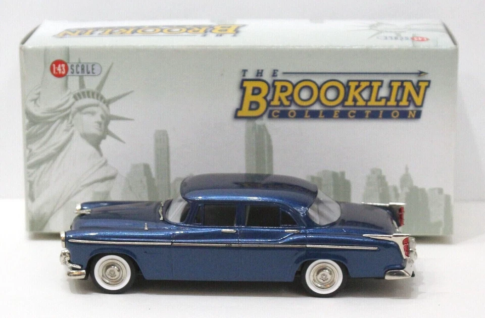 Brooklin 165 A 1955 克莱斯勒温莎 4 门轿车 1: 43 米蓝色完好/盒 2010 — 第 1/4 张图片
