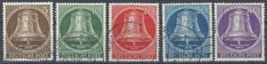 Berlin (West) aus 1953 gestempelt MiNr. 101-105 Freiheitsglocke (III) - Bild 1 von 1