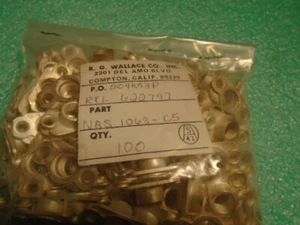 NUT PLATE AG PLATED (NAS 1068-C5) - Picture 1 of 7