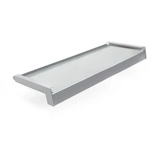 Stahl Fensterbank Fensterbrett Silber ab 10cm bis 40cm Endkappen Stahlblech - Bild 1 von 13