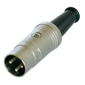 REAN 3 polos DIN cable conector redondo contactos plateados by Neutrik | NYS321 - Imagen 1 de 2