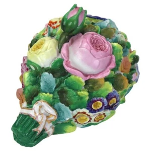 Antique Meissen School Porcelain Floral Decorated Covered Candy Dish C1890 - Picture 1 of 7