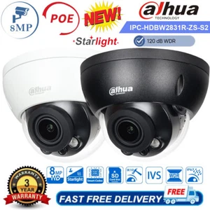 Dahua IPC-HDBW2831R-ZS-S2 4K 8MP Starlight IR 5X ZOOM POE WDR Dome IP Kamera - Bild 1 von 16