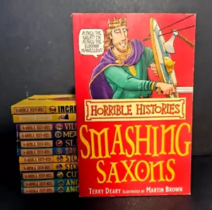 Horrible Histories, Smashing Saxons, By Terry Deary & Martin Brown, VG~PB SAVE.. - Picture 1 of 7