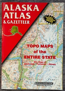 Alaska Atlas & Gazetter 1992 Topo Maps Delorme Mapping b3 - Picture 1 of 4