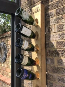 Champagner Rüttelbrett / Weinregal f. 10 Fl + Wandhalter / verschiedene Farbtöne - Bild 1 von 19