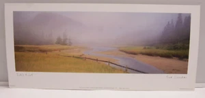 Tidal Mist Hill Fence River Pines 5x11" 2003 Hope Druiker Printed USA - NEU - Bild 1 von 3