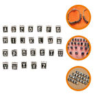  26 sztuk koralików literowych do produkcji biżuterii rocznik