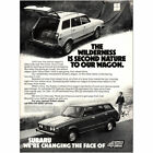 1979 Subaru: Wilderness Is Second Nature To Our Wagon Vintage Print Ad