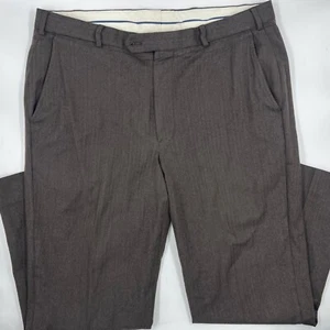 Brooks Brothers Men's Wool Dress Pants Size 37 Brown Classic Fit Formal Trousers - Picture 1 of 11