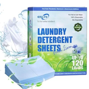 Laundry Sheets DetergentLaundry Detergent Sheets 60 Sheet up to 120 Loads Tra... - Picture 1 of 8