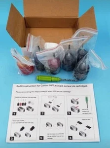 120ml 6 Pack Premium Ink Refill Kit for Canon | HP | Lexmark Series Cartridges - Picture 1 of 2