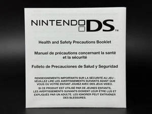 Folleto de precauciones de salud y seguridad OEM Nintendo DS 55878D *EXCELENTE ESTADO* - Imagen 1 de 2