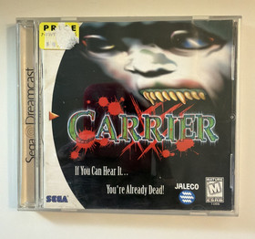 Carrier (Sega Dreamcast, 2000) Jaleco Complete with Manual
