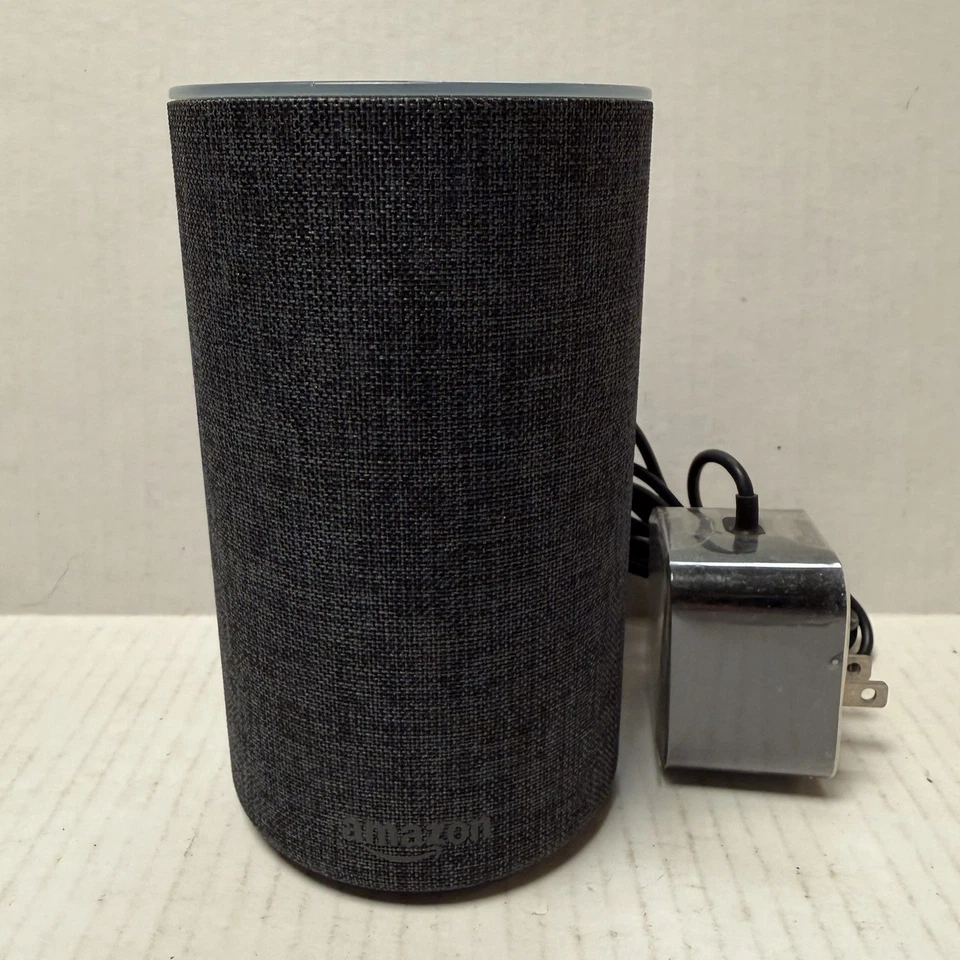 Altavoz inteligente Amazon Echo (2ª generación) con Alexa, tela carbón FUNCIONA Foto 1 de 4
